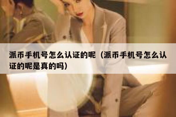 派币手机号怎么认证的呢（派币手机号怎么认证的呢是真的吗） 第1张