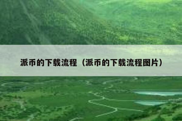 派币的下载流程(派币的下载流程图片) 第1张 派币的下载流程(派币的下载流程图片) 第1张