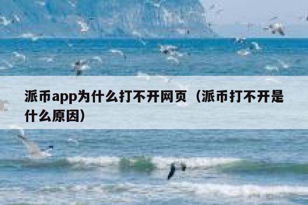 派币app为什么打不开网页（派币打不开是什么原因） 第1张