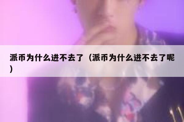 派币为什么进不去了（派币为什么进不去了呢） 第1张