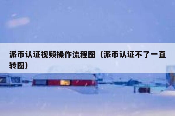 派币认证视频操作流程图(派币认证不了一直转圈) 第1张 派币认证视频操作流程图(派币认证不了一直转圈) 第1张