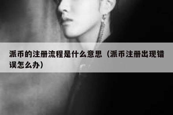 派币的注册流程是什么意思（派币注册出现错误怎么办） 第1张