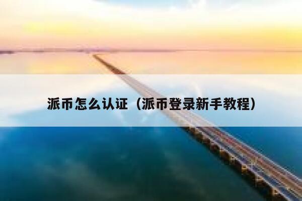 派币怎么认证(派币登录新手教程) 第1张 派币怎么认证(派币登录新手教程) 第1张
