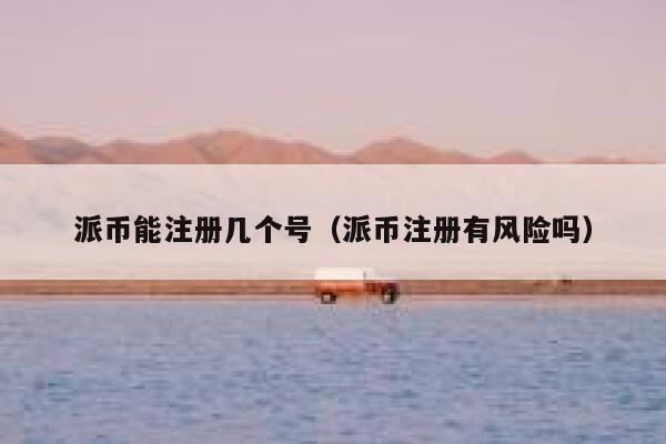 派币能注册几个号（派币注册有风险吗） 第1张