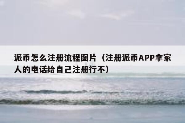 派币怎么注册流程图片（注册派币APP拿家人的电话给自己注册行不） 第1张