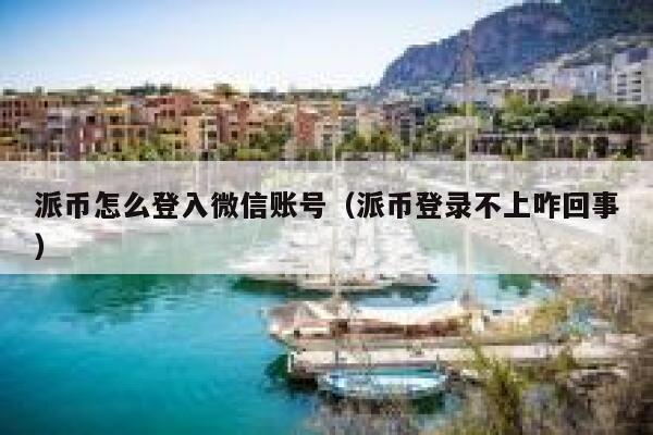 派币怎么登入微信账号（派币登录不上咋回事） 第1张