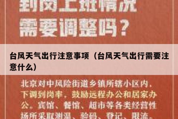 台风天气出行注意事项（台风天气出行需要注意什么） 第1张