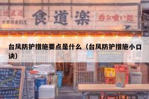 台风防护措施要点是什么（台风防护措施小口诀） 第1张