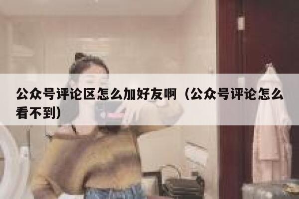 公众号评论区怎么加好友啊（公众号评论怎么看不到） 第1张