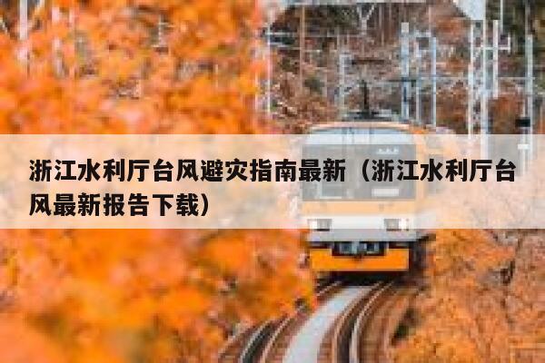 浙江水利厅台风避灾指南最新（浙江水利厅台风最新报告下载） 第1张