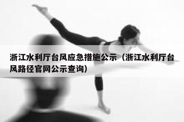 浙江水利厅台风应急措施公示（浙江水利厅台风路径官网公示查询） 第1张