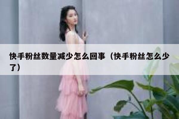 快手粉丝数量减少怎么回事(快手粉丝怎么少了) 第1张 快手粉丝数量减少怎么回事(快手粉丝怎么少了) 第1张