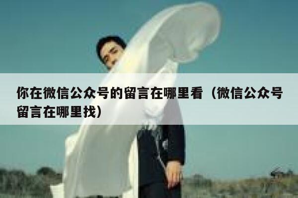 你在微信公众号的留言在哪里看（微信公众号留言在哪里找） 第1张