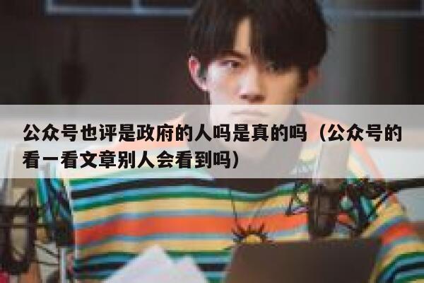 公众号也评是政府的人吗是真的吗（公众号的看一看文章别人会看到吗） 第1张