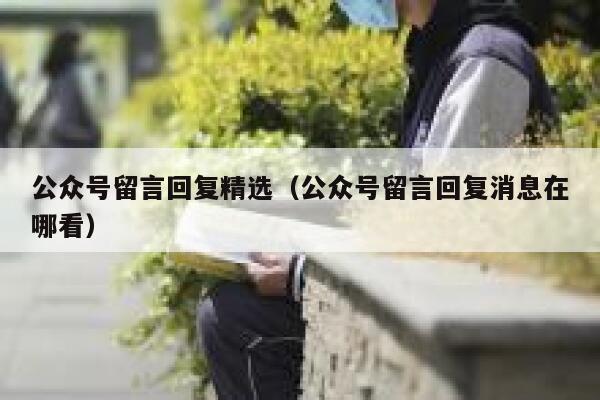 公众号留言回复精选（公众号留言回复消息在哪看） 第1张