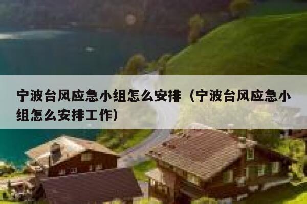 宁波台风应急小组怎么安排(宁波台风应急小组怎么安排工作) 第1张 宁波台风应急小组怎么安排(宁波台风应急小组怎么安排工作) 第1张