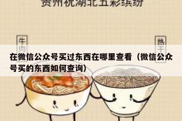 在微信公众号买过东西在哪里查看（微信公众号买的东西如何查询） 第1张