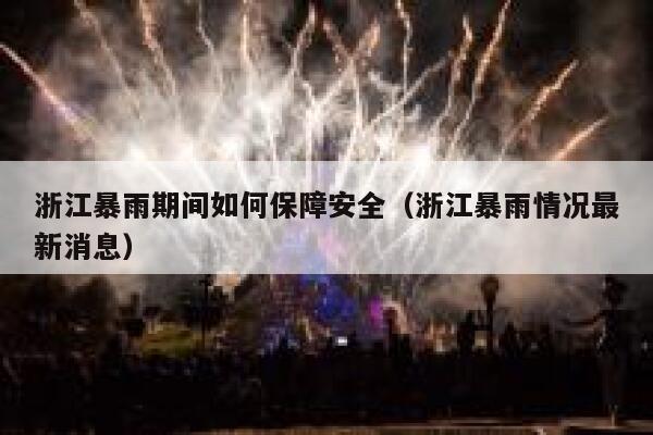 浙江暴雨期间如何保障安全(浙江暴雨情况最新消息) 第1张 浙江暴雨期间如何保障安全(浙江暴雨情况最新消息) 第1张