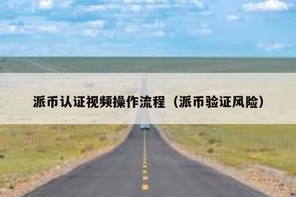 派币认证视频操作流程（派币验证风险） 第1张