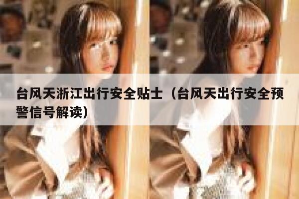 台风天浙江出行安全贴士（台风天出行安全预警信号解读） 第1张