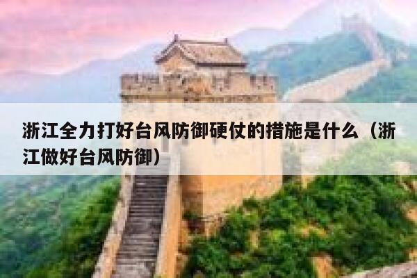 浙江全力打好台风防御硬仗的措施是什么（浙江做好台风防御） 第1张