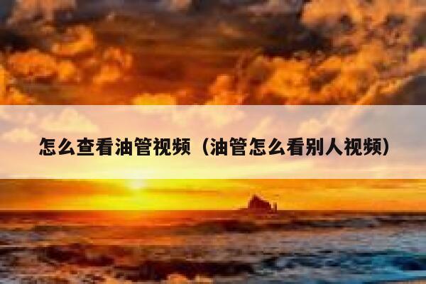 怎么查看油管视频（油管怎么看别人视频） 第1张