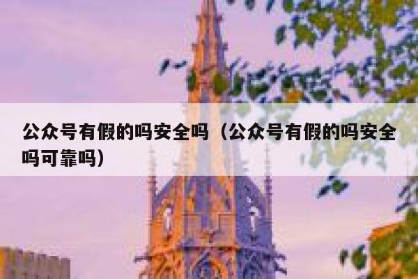 公众号有假的吗安全吗（公众号有假的吗安全吗可靠吗） 第1张