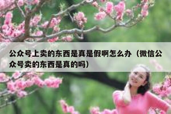 公众号上卖的东西是真是假啊怎么办(微信公众号卖的东西是真的吗) 第1张 公众号上卖的东西是真是假啊怎么办(微信公众号卖的东西是真的吗) 第1张