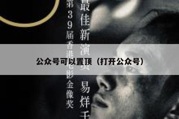 公众号可以置顶（打开公众号） 第1张