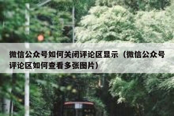 微信公众号如何关闭评论区显示(微信公众号评论区如何查看多张图片) 第1张 微信公众号如何关闭评论区显示(微信公众号评论区如何查看多张图片) 第1张
