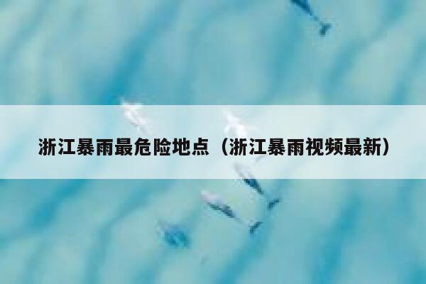 浙江暴雨最危险地点(浙江暴雨视频最新) 第1张 浙江暴雨最危险地点(浙江暴雨视频最新) 第1张