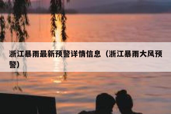 浙江暴雨最新预警详情信息（浙江暴雨大风预警） 第1张
