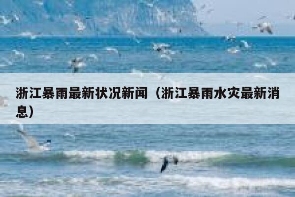 浙江暴雨最新状况新闻（浙江暴雨水灾最新消息） 第1张