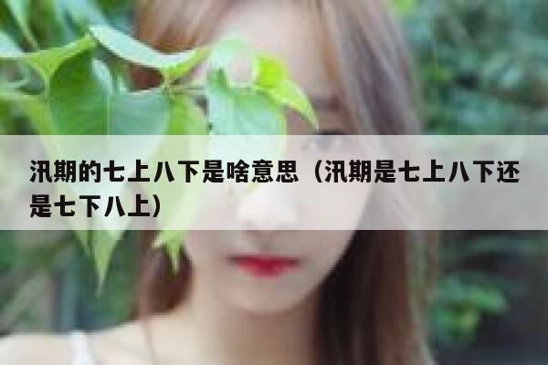 汛期的七上八下是啥意思(汛期是七上八下还是七下八上) 第1张 汛期的七上八下是啥意思(汛期是七上八下还是七下八上) 第1张