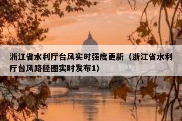 浙江省水利厅台风实时强度更新（浙江省水利厅台风路径图实时发布1） 第1张