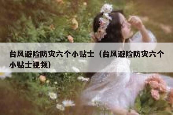 台风避险防灾六个小贴士（台风避险防灾六个小贴士视频） 第1张