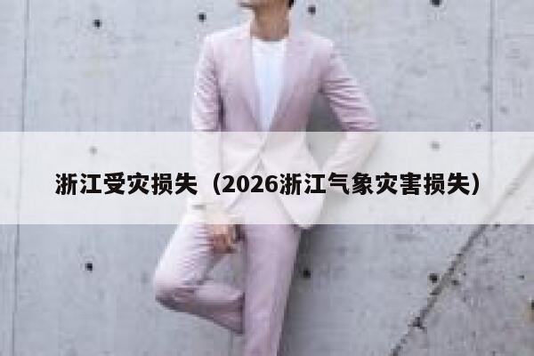 浙江受灾损失（2026浙江气象灾害损失） 第1张